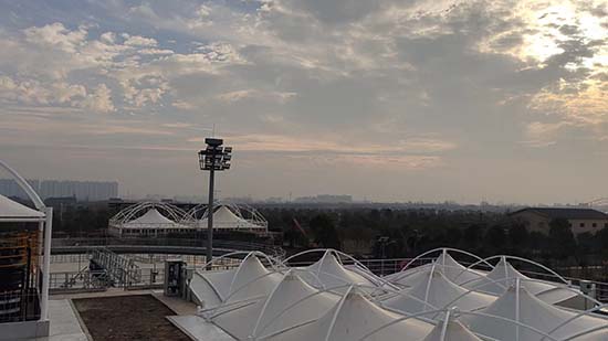 膜结构加工车棚